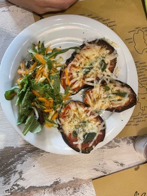 Parmigiana alle melanzane  at Nirvana in Florence