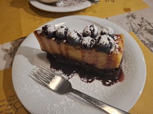 Tofu cake at Nirvana in Florence