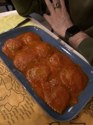 Ravioli di seitan  at Nirvana in Florence