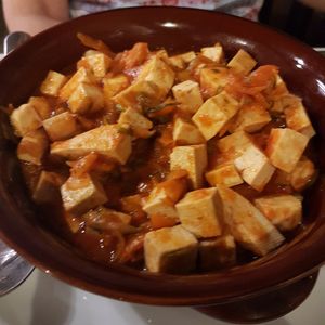 Tofu and vegetable stew at Nirvana in Florence