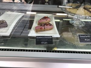 Tried the Strawberry cheesecake- pretty good. at Fruit Box in Ohrid
