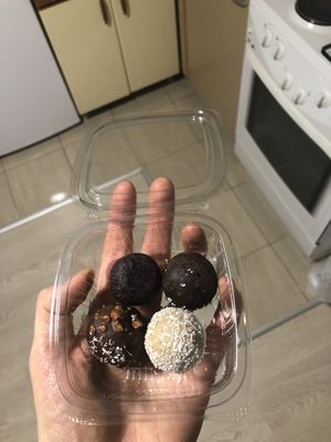 Energy balls at Fruit Box in Ohrid