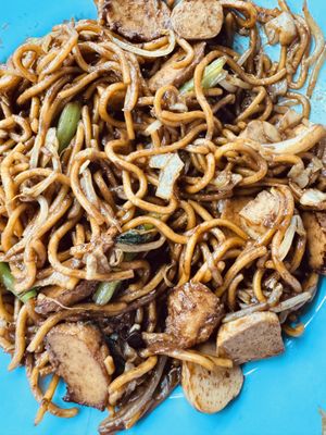 Fried noodles  at Liew Chai Vegetarian in Kota Kinabalu