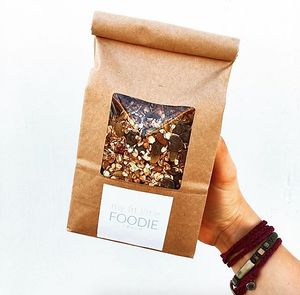 Our Famous Granola! Packed with pepita seeds, pecans, dark chocolate chips, and a perfect combination of pumpkin spice! at My Fit Little Foodie in Georgetown