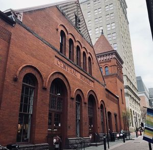 Main front entrance  at Lancaster Central Market in Lancaster