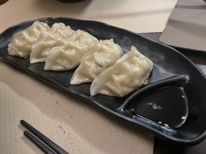 Vegetable gyoza dumplings 🥟  at Kawamura in Barcelona