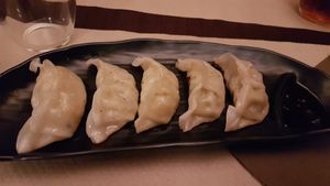 Veggie gyoza at Kawamura in Barcelona
