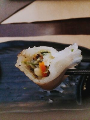 Vegan gyozas  at Kawamura in Barcelona