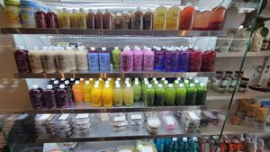 Grab n go case at Local Juicery in Flagstaff