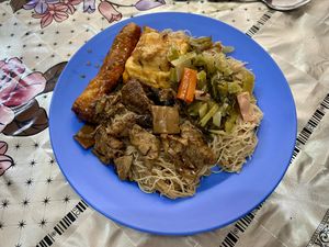 Another buffet selection on our second day here.   at Nature Vegetarian in Sandakan