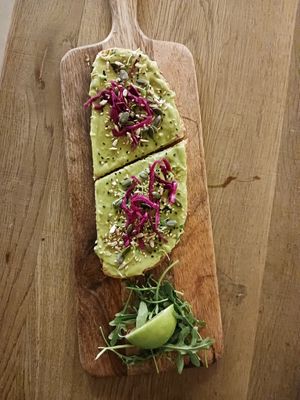 Avocado toast at The Kasbar in 