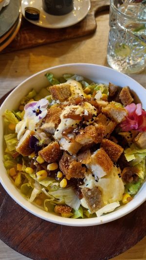 Chicken salad (simple, but tasted good) at The Kasbar in 