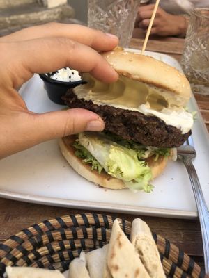 Black bean burger  at The Kasbar in 