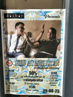 Last day event at The Kasbar in 