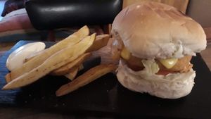 Chickpeas burger at The Kasbar in 