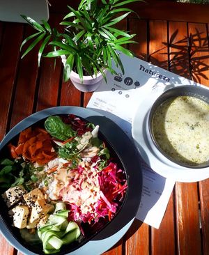 Buddha bowl/lunch menu/vegan,glutenfree at Natureza in Prague