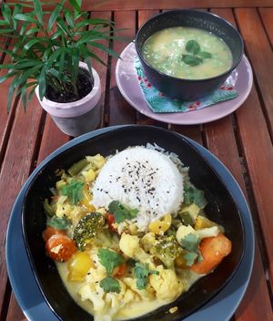 lunch meny /vegan, glutenfree/ at Natureza in Prague