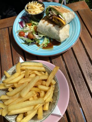 Vegan wrap   at Natureza in Prague