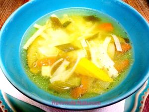 Daily special soup at Natureza in Prague