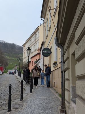 Outside at Natureza in Prague