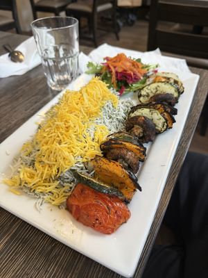 veg skewer  at AnAr Persian Cusine in Richmond
