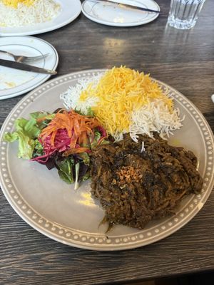 Kashok bademjoon  at AnAr Persian Cusine in Richmond