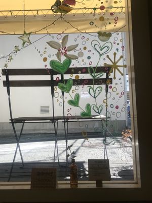 Window decoration at Thallo in Kobe