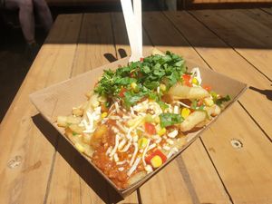 Mexican loaded fries at Bonorong Wildlife Sanctuary Kiosk and Shop in Brighton