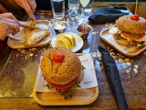 Hamburguesas at Katako Veg in Santiago