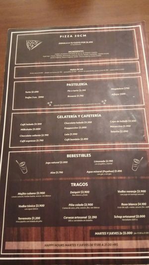 Carta 1 at Katako Veg in Santiago