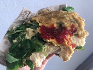 Moreira (vegan) - inside at etel&pan in Fisterra