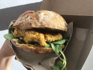 Moreira (vegan) at etel&pan in Fisterra