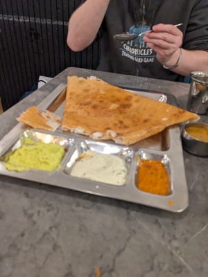 Onion Dosa at Saravana Bhavan in Melbourne