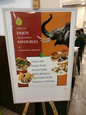 poster at Saravana Bhavan in Melbourne