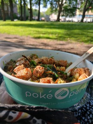 Quinoa and tofu - delish! at Poké Perfect - Prinsengracht in Amsterdam