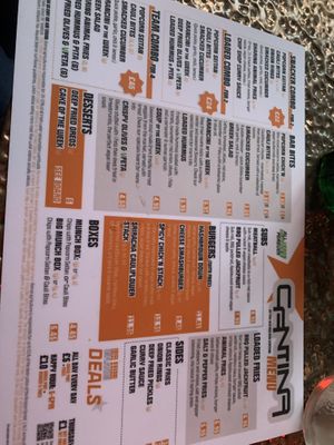 Menu   at Cantina Leeds in Leeds