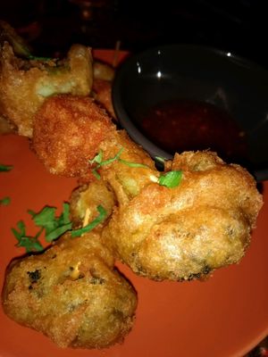 tofu and brocolli skewers at Cantina Leeds in Leeds