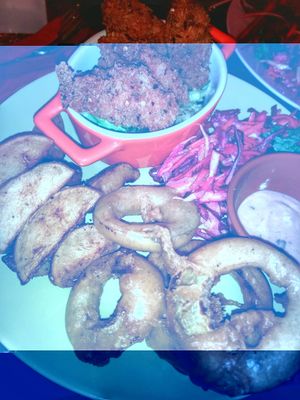 spicy seitan strips at Cantina Leeds in Leeds