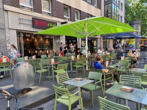 Front + large outdoor seating at Kittichai - Ehrenstr in Cologne
