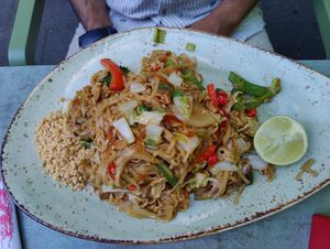 Pad Thai (nur vegetarisch!) at Kittichai - Ehrenstr in Cologne