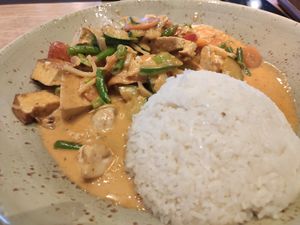Coconut curry rice at Kittichai - Krebsgasse in Cologne