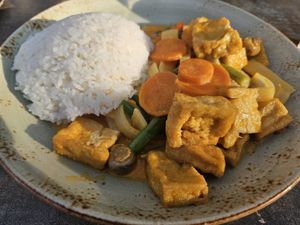 Red Curry Tropical (#47) with tofu at Kittichai in Neuss
