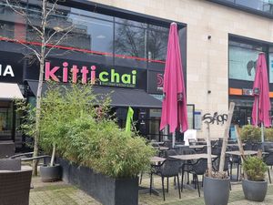 At the back entrance at Kittichai in Wuppertal