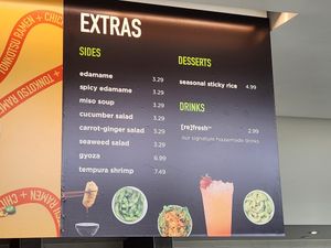 Menu at Fusian in Toledo