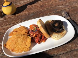 Vegan breakfast.  at Reflections Restaurant in Lake Tekapo