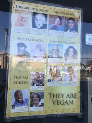 Front signs  at Vegan Tree in Matawan