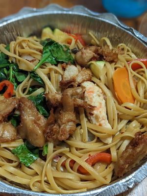 Kung Pao Spaghetti (take out) at Vegan Tree in Matawan