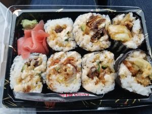 Veggie tempura rolls at Vegan Tree in Matawan