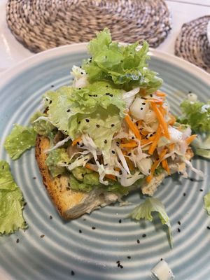 Avo toast  at Cafe Secret Alley in Kandy