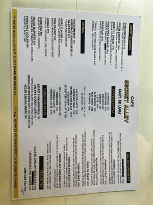   at Cafe Secret Alley in Kandy